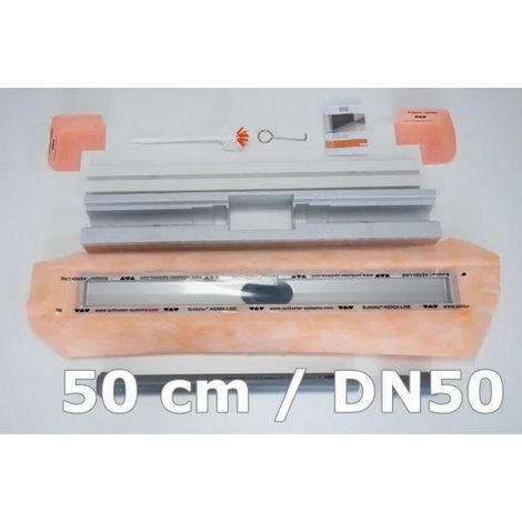 Kit pour Caniveau horizontal Ø 50 KERDI-LINE-H sans Grille SCHLUTER 50cm