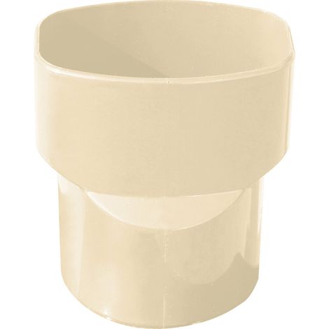 First Plast – Manchon PVC M Ø80 – Accessoire pour gouttière – Résistant aux intempéries – Montage facile par collage ou joints