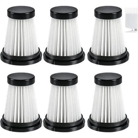 6 Filtres HEPA pour Aspirateur Moosoo K12 - K12 Pro - K13 et Aspirateur à Main Genius Invictus One 1.0-2.0 ACCESSOIRE D’ASPIRATEUR (1/4)