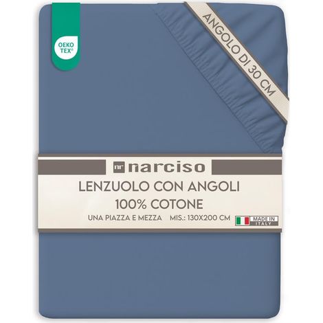 Drap Housse 130x200 Bonnet 30 cm en 100% Coton, Draps Housses de Matelas 130 x 200, Linge de lit Respirant et Hypoallergénique (1/5)