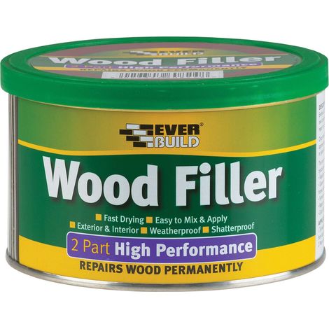 Everbuild 2PRED05 2-Part High-Performance Wood Filler Redwood 500g EVB2PRED05