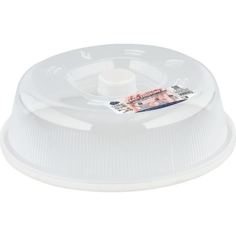 Care+Protect Coperchio per microonde. Accessorio ideale per la cottura a microonde, previene gli schizzi, non contiene BPA, 26,2 x 26,2 x 7,6 cm (1/4)