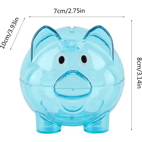 Coffret Cadeau Cochon Tirelire Créative Anniversaire Enfant Bleu Jouet Éducatif Épargne (1/5)