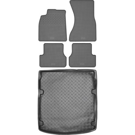 Juego de alfombrillas de goma para coche y maletero para Audi A6 IV C7 Limousine/Sedán (2011-2018). (1/5)