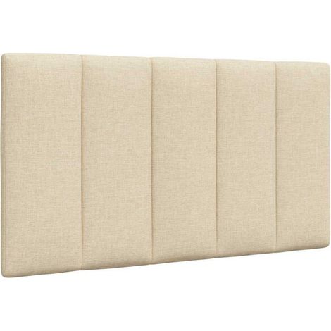Coussin de Tête de Lit 80 cm en Tissu Crème, Dossier Confortable pour Canapé et Lit (1/5)