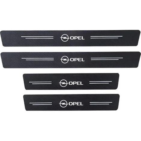 (pour OPEL1) Autocollants de seuil de porte en fibre de carbone pour Opel Zafira,Insignia,Astra J,H,G,K,Corsa D,Vectra,Vivaro,Mokka (1/3)
