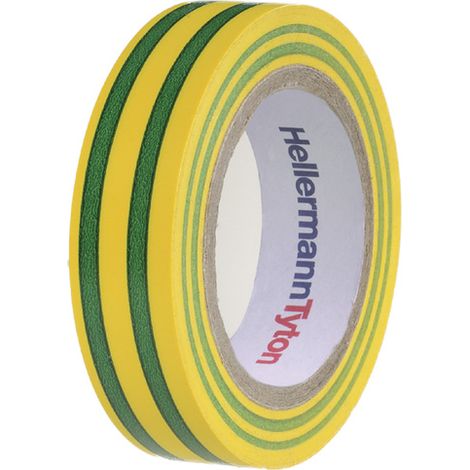 Lot de 10 rubans isolant de 10m et de largeur 15mm Vert et Jaune (1/3)