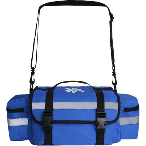 Professionelle Erste-Hilfe-Tasche mit Reflektor, Blau