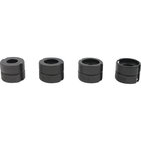 Virellio – 4 matrices de sertissage TH en acier – TH16, TH20, TH26, TH32 – Compatibles avec pinces à sertir TH (pince non incluse) – Pour tuyaux en aluminium-plastique (1/5)