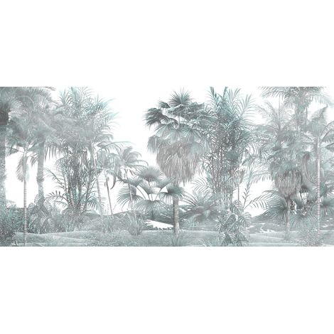 Papier peint panoramique - Forêt Tropicale - 130 cm x 62 cm (1/2)
