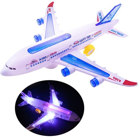 Avion jouet électrique pour enfants avec lumières et sons Avions jouets pour garçons et filles (1/4)