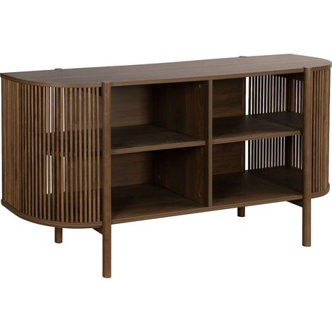 Buffet bohème 160 cm effet bois foncé (1/5)