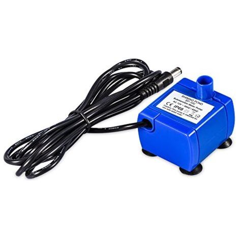 12V électrique submersible chat abreuvoir pompe ultra faible consommation d'énergie ultra silencieux chat abreuvoir pompe de remplacement bleu (1/4)