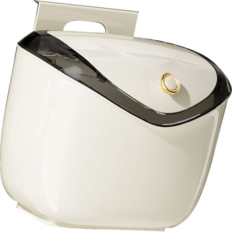 Petite poubelle suspendue murale sans perçage pour la cuisine, composteur avec couvercle, pour comptoir, sous évier, salle de bain, salon, taille M
