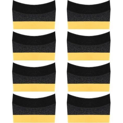 8 Pièces Tampon Applicateur Voiture de Cire pour Pneus, Éponge de Polissage de Voiture, Éponge de Cirage de Pneu de Voiture, Outils de Brosse Éponges Tampon de Nettoyage de Pneu de Voiture (1/5)