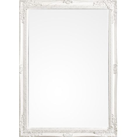 Specchio con cornice bianca in legno "Miro" -72 X 102 cm (1/4)
