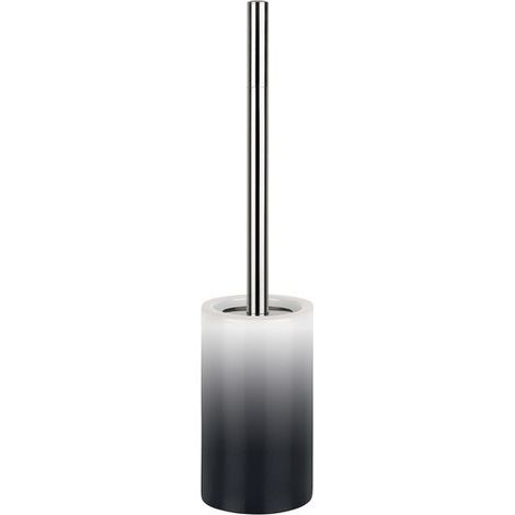 Brosse Wc avec support Céramique TUBE GRADIENT Noir Spirella (1/2)