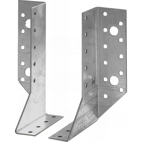 Sabot de charpente à ailes extérieures à 2 éléments (PxlxHxép) 80 x 30 x 98 x 2,0 mm - AL-2SE30098 - Alsafix
