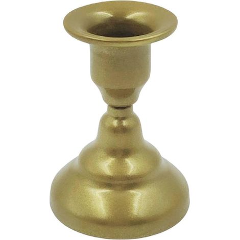 Bougeoir conique en fer, support de bougie décoratif, bougeoir pour mariage, dîner, décoration de fête-Option2 Gold