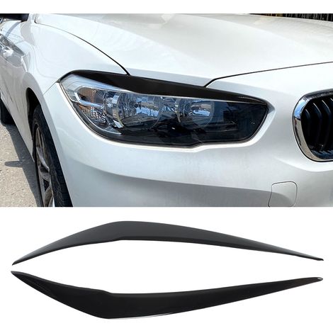 Fahrzeugmodifikation mit ABS, glänzend schwarzen Scheinwerferblenden (ein Paar, links und rechts) für BMW F20 F21 2015-2019