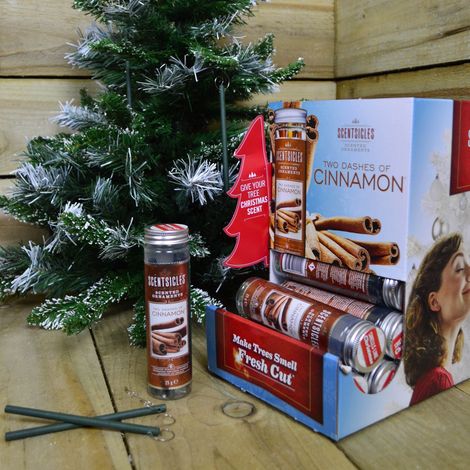 3 PACKS of 6 Scentsicles Scented Hanging Ornaments Sticks - Two Dashes of Cinnamon (1/5)