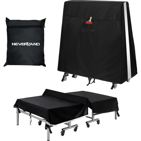 Housse de Table de Ping-Pong Imperméable Couverture de Table de Ping Pong Étanche pour Extérieur et Intérieur Bâche de Protection pour Table de Tennis de Table (165  70  185 cm) (1/5)