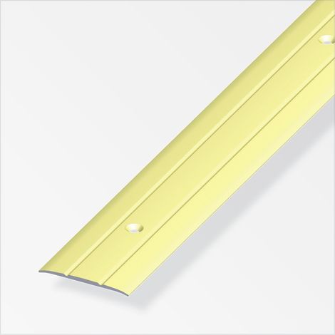 alfer Übergangsprofil 1 m, 37 x 2.5 mm Aluminium eloxiert messing Übergangsprofile (1/2)