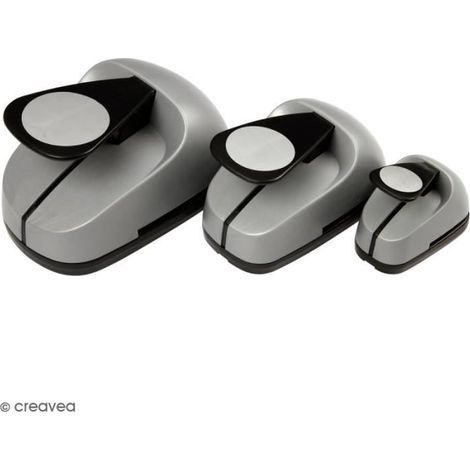 Set de perforatrices rondes - 2,5 à 7,5 cm - 3 pcs