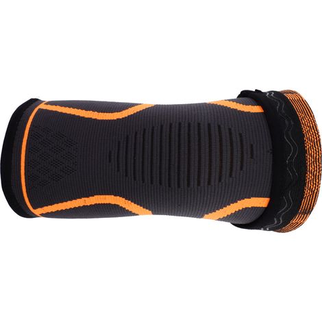 Genouillère De Soutien - Silicone Antidérapant Et Maille 3D Respirante - Pour Course Cyclisme Musculation - Taille M Orange (1/5)