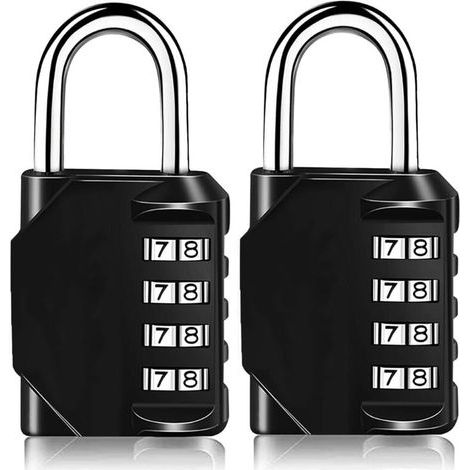 Combination Padlock Heavy Duty Combination Lock 4 Digit Combination Lock for Gym, School, Gate, Shed, Garage, Locker, Luggage Locker and Tool Box (1/5)