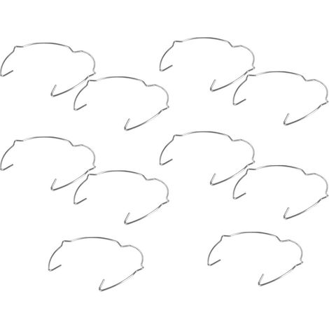 Clips à Ressort Métalliques Accessoires pour Éclairage Lot de 10 en Fer Anneaux de Fixation Robustes, Maintien Ferme pour Spots Encastrés Mr16 pour Luminaires Encastrés (1/5)