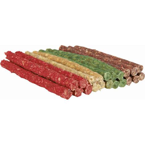 Trixie 2609 Rotoli da Masticare, Confezione Mista, 12 cm, Diametro 9-10 mm, 50 Pezzi (1/2)