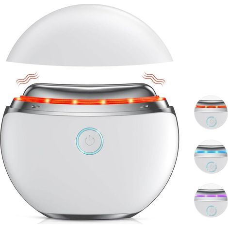 Este dispositivo eléctrico de gua sha combina funciones de calentamiento, vibración y belleza, y puede utilizarse en la cara y el cuello. (1/4)