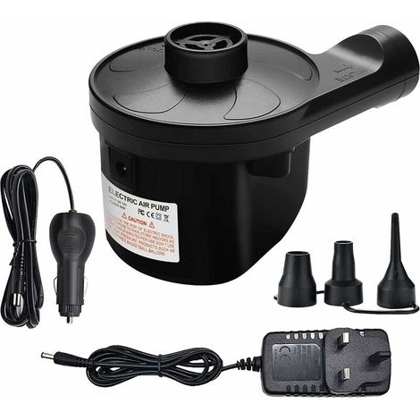 Electric Air Pump,Camping Electric Pumps Inflator/Deflator for Air Bed Mattress Inflatables Paddling Pool Beach Toys with 3 Sizes Nozzle AC240V/40W (Can Used in Car and Home) (1/5)