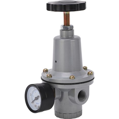 Kit de régulateur de pression pour système d'air comprimé avec manomètre, vanne de réduction pneumatique (quantité : 10 G3/8). (1/5)