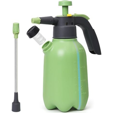 Pulvérisateur à pompe manuel 2 L pour plantes , pelouse et jardin. Pulvérisateur à pression avec 2 buses et soupape de sécurité. (1/5)