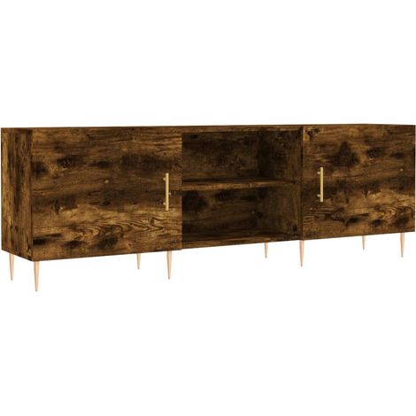 Mobile TV Armadietto TV Mobile Porta TV Rovere Fumo 150x30x50 cm in Legno Multistrato (1/4)