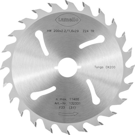 Sägeblatt HW zu DX200 ø 200 mm Zähne 24 für Schnitte in Holzrahmen für Tanga DX200