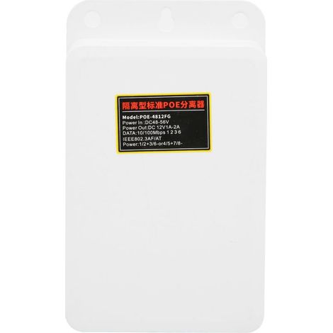 TOIVIZE 48V auf 12V PoE-Adapter/Injektor/Teiler für IP-Überwachungskameras (1/5)