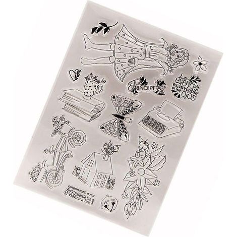 Tampon transparent 3D à motifs pour scrapbooking, journaling, création de cartes et décorations