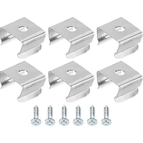 Cordon lumiere Montage Clips, 50 Paquet Paroi Canal Montage Support Accessoires pour 9.5mm à 12mm LED Néon Bande, Inox Acier (1/5)