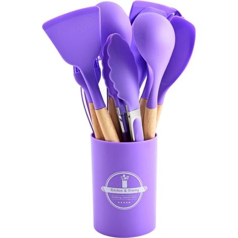 Ensemble de 12 ustensiles de cuisine, violet (1/5)