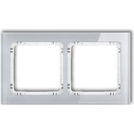 Karlik Doppelrahmen DECO grau 16 cm x 9 cm
