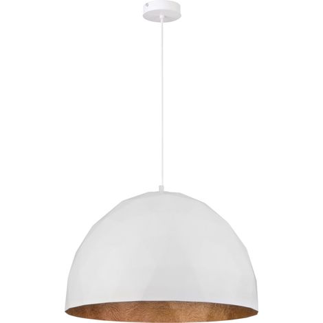 Suspension design blanc/cuivre Ø50 Diament E27 Sigma (1/3)