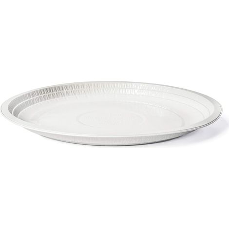 Contital Piatti Piani Monouso Alluminio Laccato Bianco D 218 Mm Cf 25 Pz