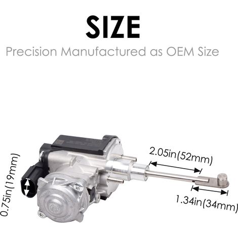 Turbine electronic actuator for Audi/Volkswagen 1.2TSI CJZA CYVB 04E145725AB (1/4)