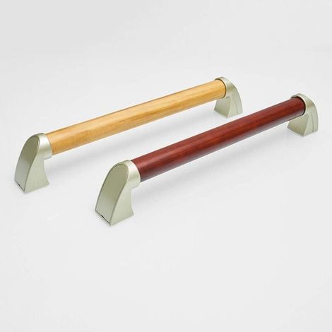Bois Barre de Maintien Douche et WC pour Handicape Barre D'appui Salle de Bain Étanche Antidérapant Poignée de Baignoires pour Personnes âgées White wood-54cm,1pcs