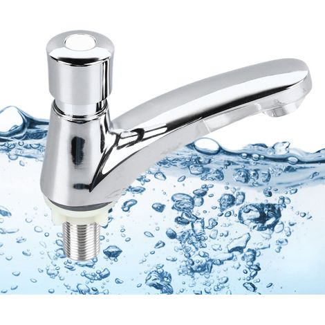 Robinet de lavabo à temporisation automatique à commande manuelle, type pression unique à froid (1/5)