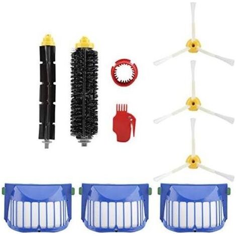 Bürstenwalze für iRobot Roomba, Filterborsten, weiche 3-Arm-Bürsten, Reinigungswerkzeug für Staubsauger der Serien 600, 610, 620, 625 und 630, Ersatzteilset (1/5)