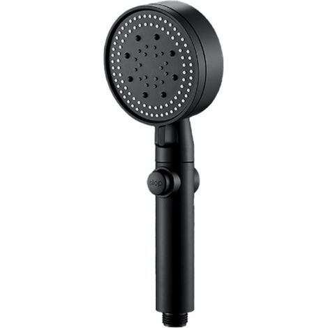 Juego de cabezal de ducha de alta presión con 5 modos que incluyen función de niebla e interruptor de encendido/apagado, cabezal de ducha negro de alto flujo para baño con manguera de 59 pulgadas y so (1/5)